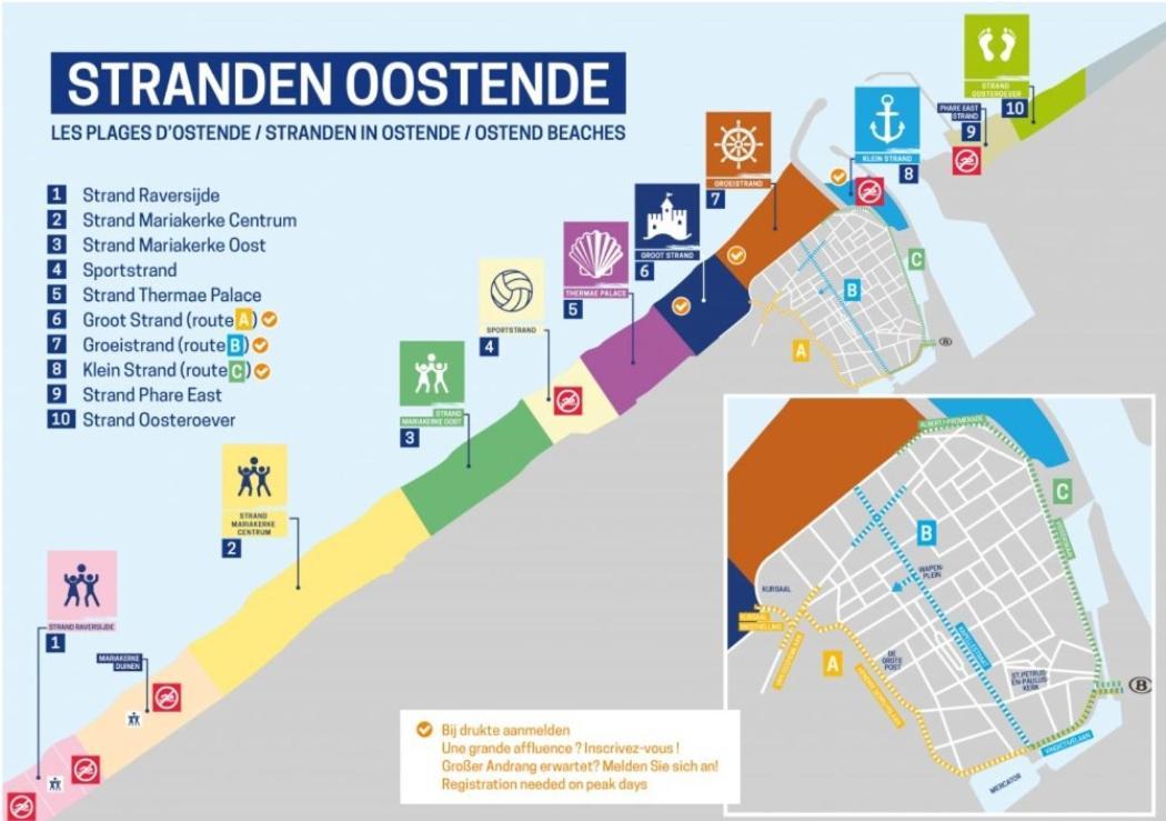Vakantieappartement Emiel Centrum Oostende Met Garage Luaran gambar