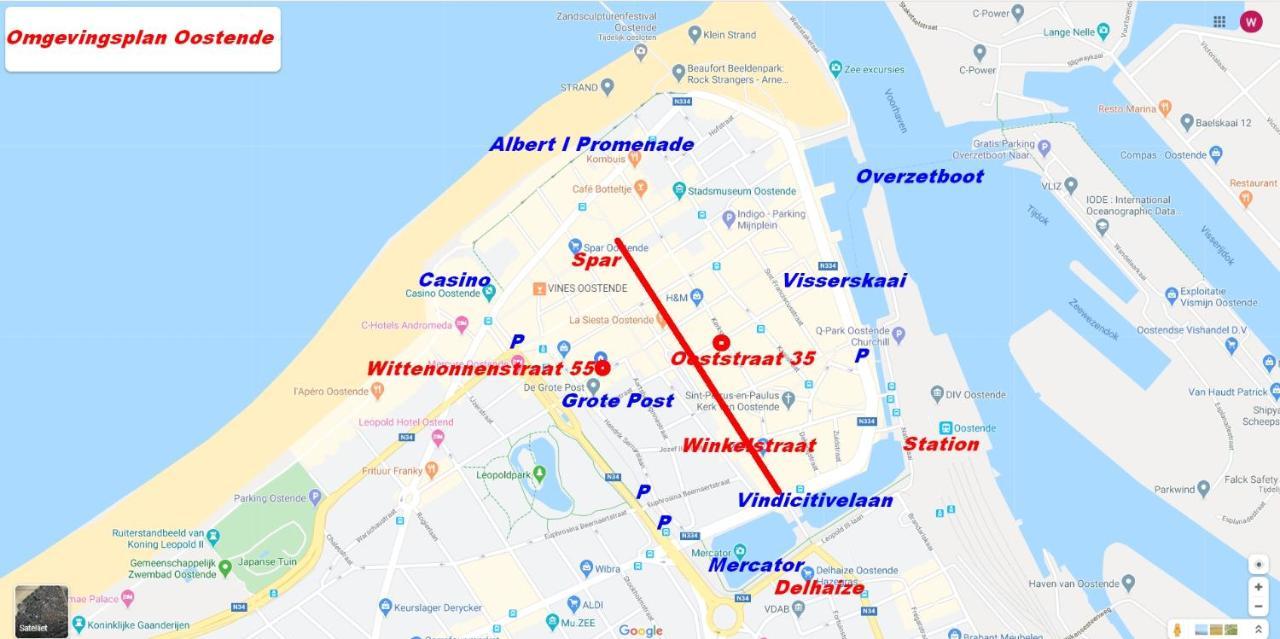 Vakantieappartement Emiel Centrum Oostende Met Garage Luaran gambar